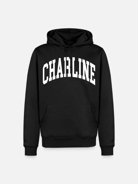 Charline - Männer Premium Bio Hoodie - Schwarz