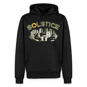 Litha Pagan: Sommersonnenwende, Mittsommer, Mittsommer, Mittsommer. - Männer Premium Bio Hoodie - Schwarz - Vorne - Nico (187cm)