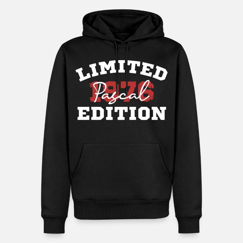 Pascal Édition Limitée 1976 - Sweat à capuche Premium bio Homme - noir