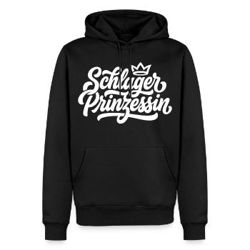 Schlager Prinzessin - Männer Premium Bio Hoodie - Schwarz - Vorne - Nico (187cm)