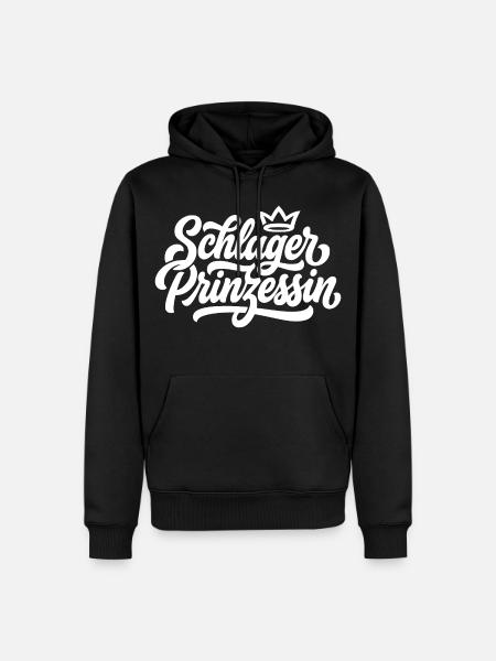 Schlager Prinzessin - Männer Premium Bio Hoodie - Schwarz