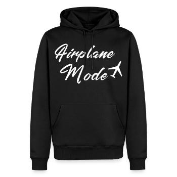 Flugzeugmodus auf Nicht stören Ästhetik - Männer Premium Bio Hoodie - Schwarz - Vorne - Nico (187cm)