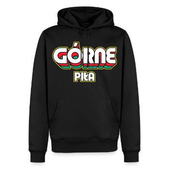 Górne Piła. Name des Retro-Bezirks - Männer Premium Bio Hoodie - Schwarz - Vorne - Nico (187cm)