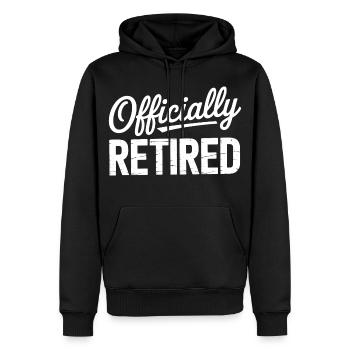 Retired 2026 Funny Retired Graphic Men Retirement - Sweat à capuche Premium bio Homme - noir - Devant - Nico (187cm)