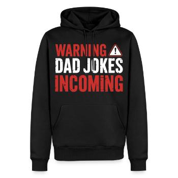 Lustiger Vater Papa Familien Humor - Männer Premium Bio Hoodie - Schwarz - Vorne - Nico (187cm)
