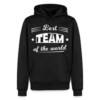 Best Team of the World Emblem - Männer Premium Bio Hoodie - Schwarz - Vorne - Nico (187cm)