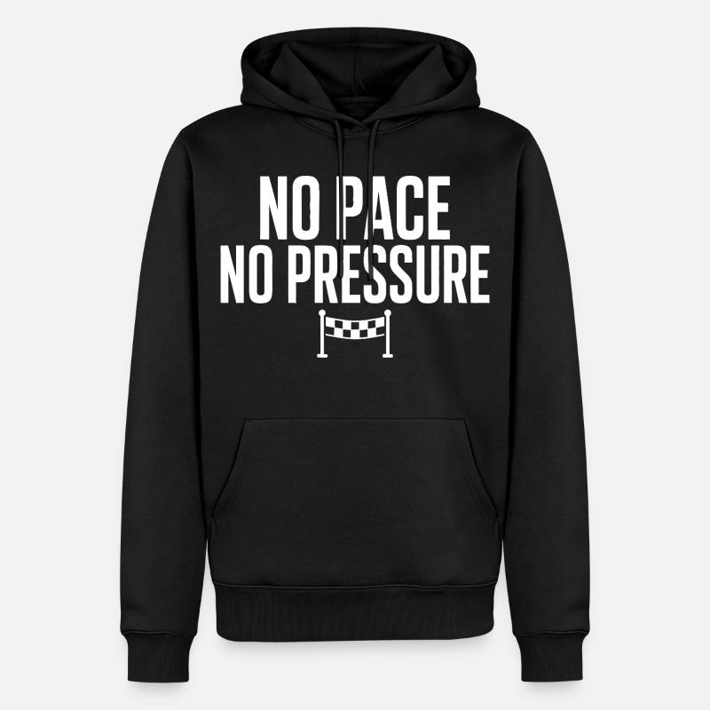 Pas de rythme, pas de pression - Sweat à capuche Premium bio Homme - noir