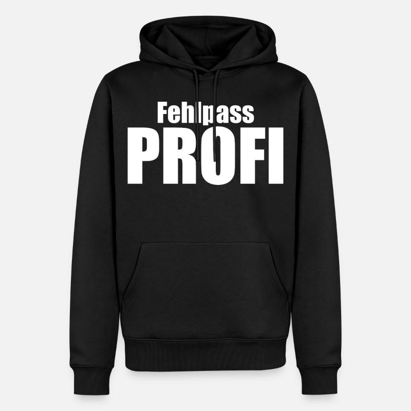 Fehlpass PROFI - Männer Premium Bio Hoodie - Schwarz