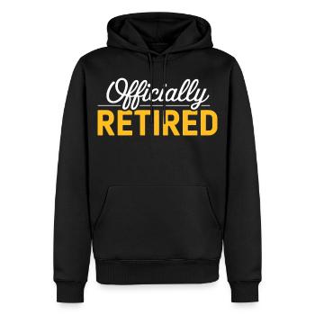 Retired 2026 Funny Retired Graphic Men Retirement - Sweat à capuche Premium bio Homme - noir - Devant - Nico (187cm)