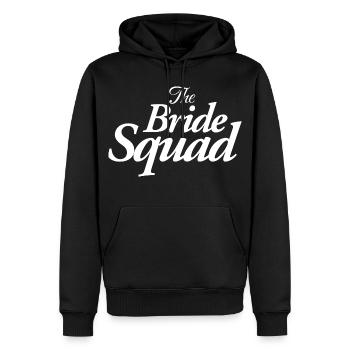 The Bride Squad - Männer Premium Bio Hoodie - Schwarz - Vorne - Nico (187cm)