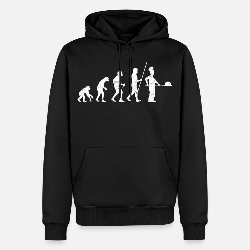 Baker Evolution Distressed Look - Men’s Premium Organic Hoodie - black