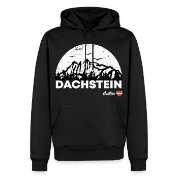Dachstein Ramsau Österreich - Männer Premium Bio Hoodie - Schwarz - Vorne - Nico (187cm)