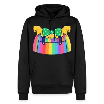 Déguisement de clown coloré Carnaval Carnaval - Sweat à capuche Premium bio Homme - noir - Devant - Nico (187cm)