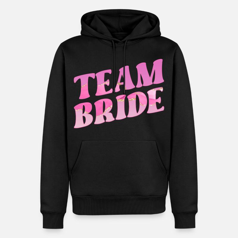 Équipe de mariage mariée - Sweat à capuche Premium bio Homme - noir