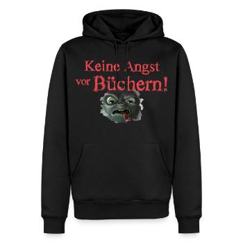 Das Kleine Böse Buch Keine Angst Vor Büchern - Männer Premium Bio Hoodie - Schwarz - Vorne - Nico (187cm)