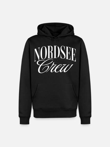 Nordsee Crew - Männer Premium Bio Hoodie - Schwarz