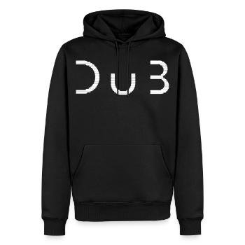 Dub Reggae Soundsystem - Rave Free party - Sweat à capuche Premium bio Homme - noir - Devant - Nico (187cm)