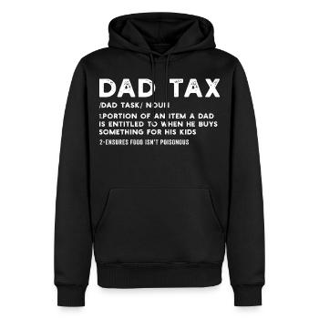 T-shirt de définition de la taxe pour les pères - Sweat à capuche Premium bio Homme - noir - Devant - Nico (187cm)