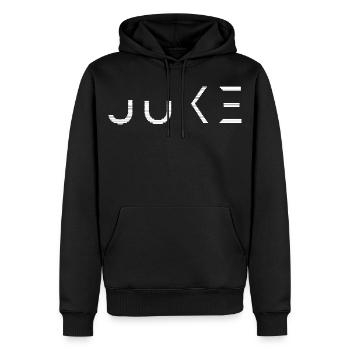 Juke Musikkultur Footwork Chicago - Männer Premium Bio Hoodie - Schwarz - Vorne - Nico (187cm)
