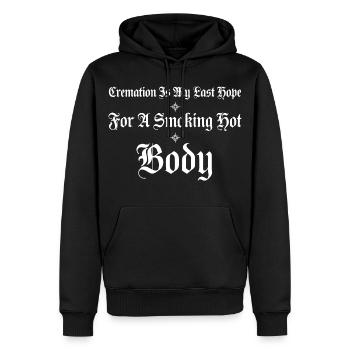 Body Tee de crémation Last Hope - Sweat à capuche Premium bio Homme - noir - Devant - Nico (187cm)