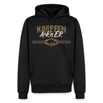 Karpfen Angler - Männer Premium Bio Hoodie - Schwarz - Vorne - Nico (187cm)