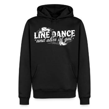 Line Dance Alles Ist Gut - Männer Premium Bio Hoodie - Schwarz - Vorne - Nico (187cm)