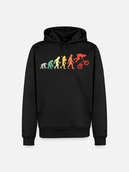 BMX Rider - Lustige BMX-Evolution Für Biker - Männer Premium Bio Hoodie - Schwarz