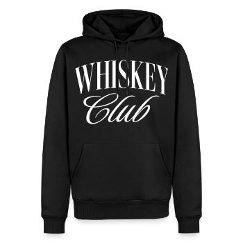 Whiskey Club - Men’s Premium Organic Hoodie - black - Front - Nico (187cm)