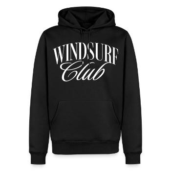 Windsurf Club - Men’s Premium Organic Hoodie - black - Front - Nico (187cm)