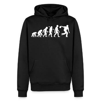 Bowling Evolution Skittles pour le club de bowling - Sweat à capuche Premium bio Homme - noir - Devant - Nico (187cm)