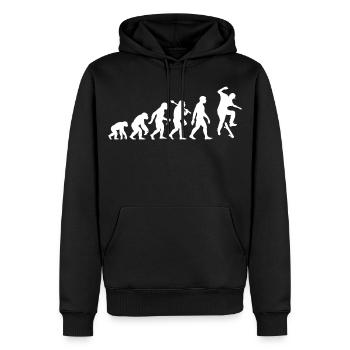 Skateboard Evolution Skateboard Skatboarder masculin et garçon - Sweat à capuche Premium bio Homme - noir - Devant - Nico (187cm)