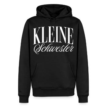 Kleine Schwester - Männer Premium Bio Hoodie - Schwarz - Vorne - Nico (187cm)