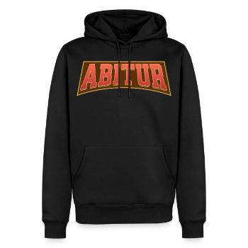 Examen de fin d’études - Sweat à capuche Premium bio Homme - noir - Devant - Nico (187cm)
