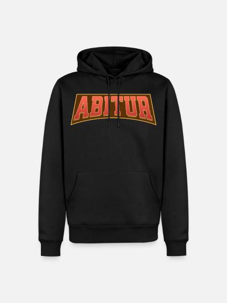 Abitur - Männer Premium Bio Hoodie - Schwarz
