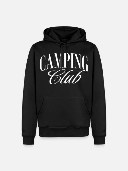 Camping Club - Männer Premium Bio Hoodie - Schwarz
