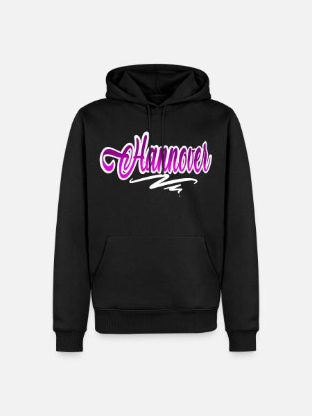 Hannover - Männer Premium Bio Hoodie - Schwarz