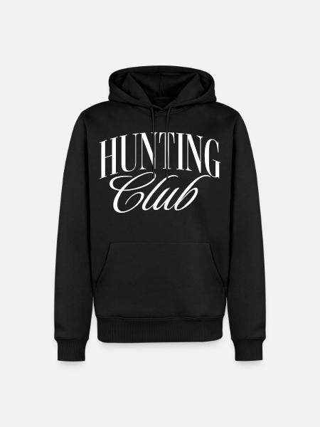 Hunting Club - Männer Premium Bio Hoodie - Schwarz