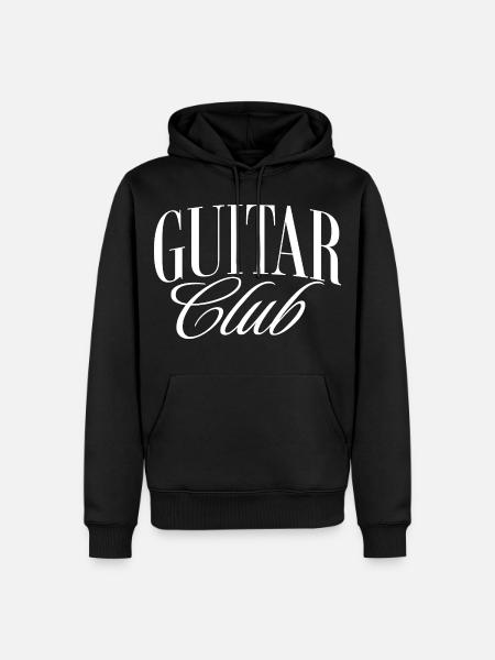 Gitarren Club - Männer Premium Bio Hoodie - Schwarz