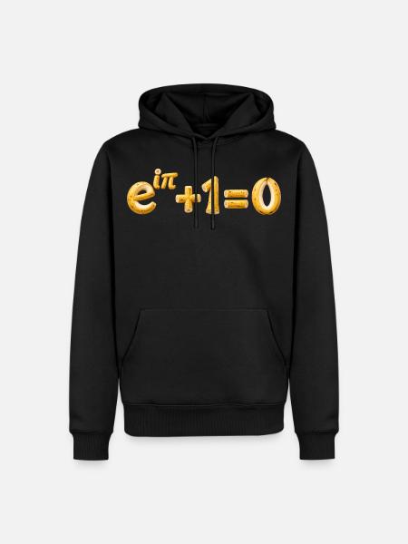 Euler Banana Mathematik-Identität - Männer Premium Bio Hoodie - Schwarz