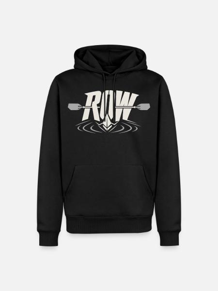 Rudern - Männer Premium Bio Hoodie - Schwarz