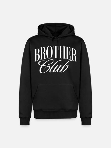 Brother Club - Männer Premium Bio Hoodie - Schwarz