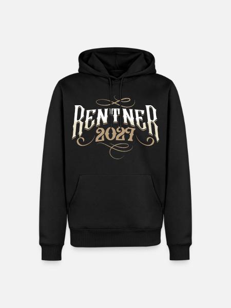 Rentner 2027 - Männer Premium Bio Hoodie - Schwarz