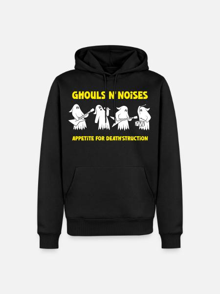Ghost Rock Band - Männer Premium Bio Hoodie - Schwarz