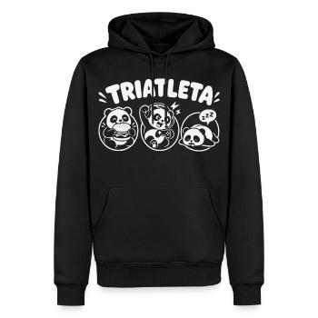 Gaming - Männer Premium Bio Hoodie - Schwarz - Vorne - Nico (187cm)