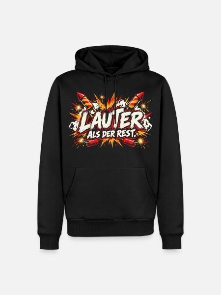 Lauter als der Rest - Männer Premium Bio Hoodie - Schwarz
