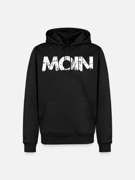 MOIN w - Männer Premium Bio Hoodie - Schwarz
