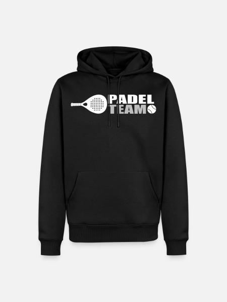 Padel-Team - Männer Premium Bio Hoodie - Schwarz