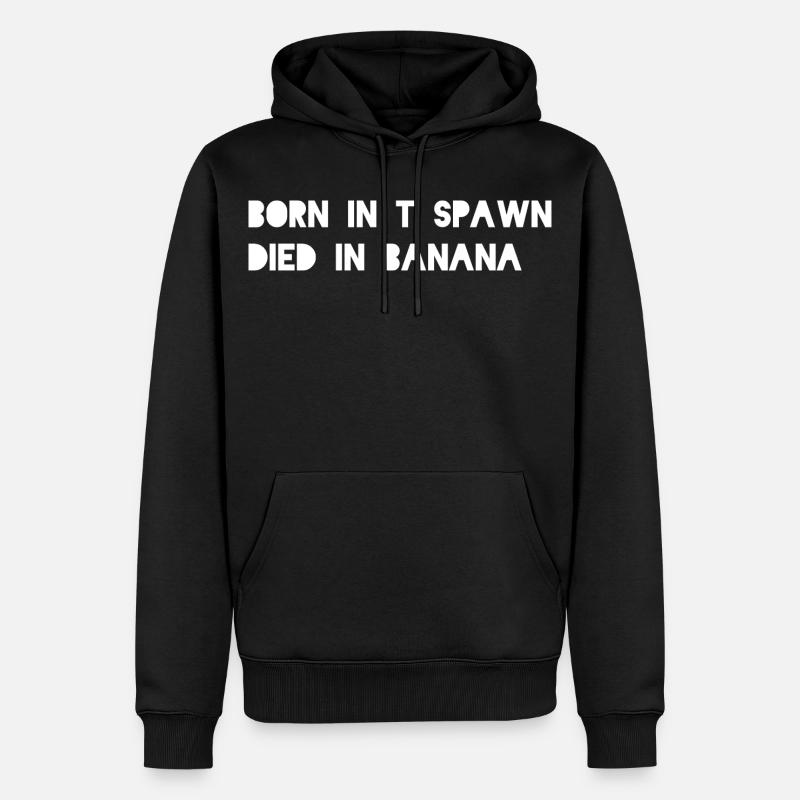 CS2_Born_in_T_Spawn - Männer Premium Bio Hoodie - Schwarz