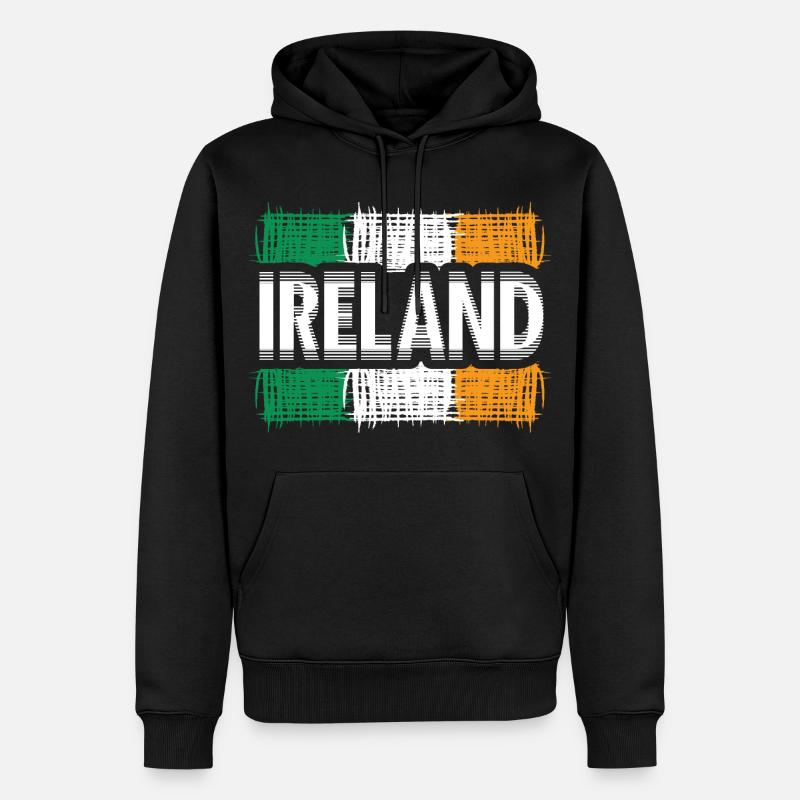 Gobelins d'Irlande - Sweat à capuche Premium bio Homme - noir