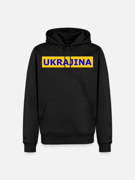 Ukrajina - Männer Premium Bio Hoodie - Schwarz